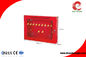 Loto Safety Lockout Station Red Energy Insulation 22 - Padlocks Available 430mm Height supplier