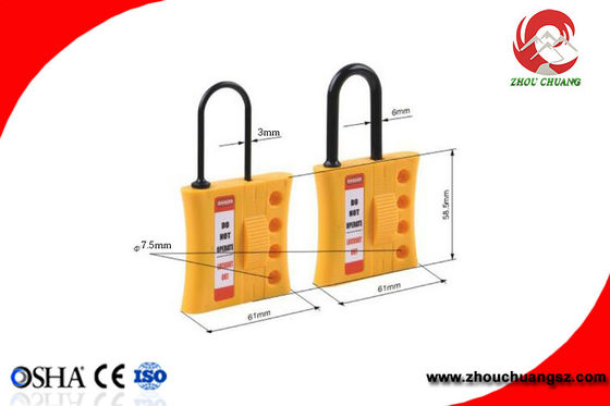 Hot Sales Insulated Nylon Safety Lockout Hasp Tagout 3mm ,6mm Shackle Diameter supplier