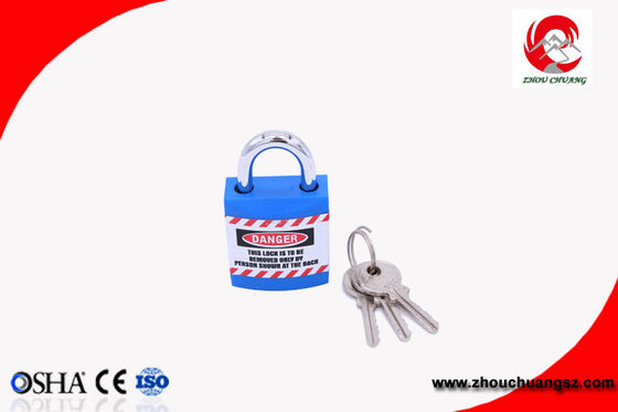 Durable Metal Body Mini ABS Industy Jacket Safety Padlock Lockout Device supplier