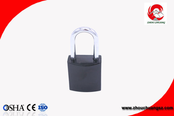 Steel Beam Aluminum Body Padlock, Black  metal lock Paint Coating Surface supplier