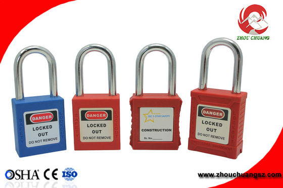 Elecpopular OEM  High Quality Steel and Nylon Shackle Safety Padlocks supplier