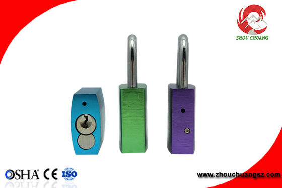 Colorful Safety Lockout  Aluminum Padlock with Master Key Stable Paint Coating Surface supplier