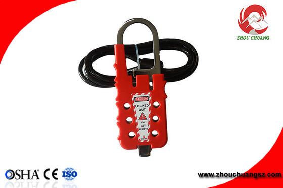 Industrial Safety Hasp Cable Wire Lockouts,Hasp Combination Cable Lock supplier