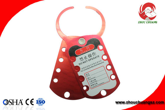 Aluminum Hasp Writable Aluminum Lockout Hasp With 9 Hooks Available Customized supplier