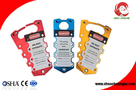 Hot New Products Aluminum Alloy Material Writable Safety Aluminum Lockout Hasp supplier