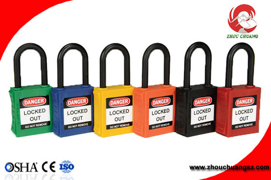 High Security Cheap Price Elecpopular OEM High Quality Nylon Shackle Safety Padlocks supplier