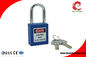 High Security Short Steel Shackle Insulation ABS Safety Lockout Padlock supplier