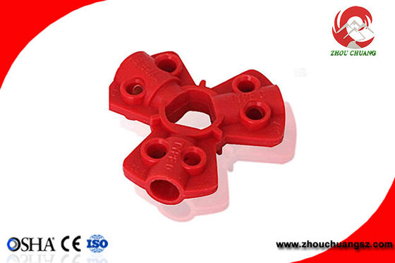 Red Color Small Size Industrial ABS Pneumatic Quick-Disconnect Lockouts supplier