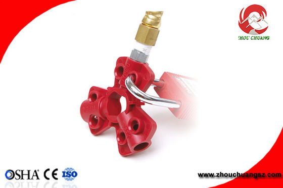 Red Color Small Size Industrial ABS Pneumatic Quick-Disconnect Lockouts supplier