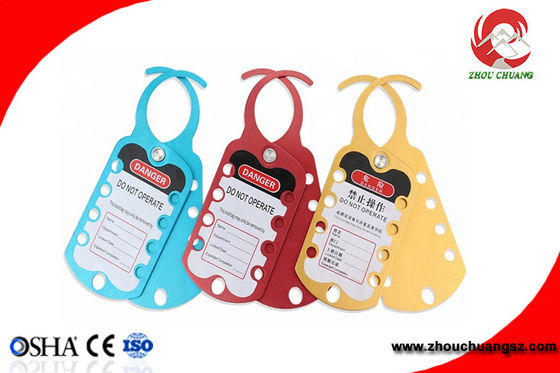 Hot New Products 6 Lock Red Aluminum Safety Aluminium Hasp Lockout supplier