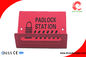Industrial Safety Combination Padlock Lockout Station / Durable Steel Material 146g supplier