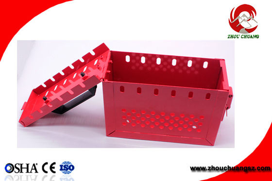 Portable Foldable handle Steel Safety Group Lockout Box Kit ZC-X02S supplier