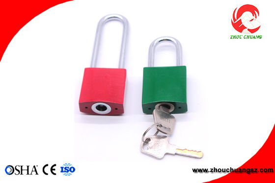 High Visibility Auto-popup Aluminum Safety Padlocks ZC-A14 with KA/KD/MK/KAMK supplier