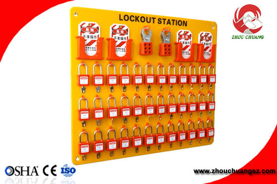 High Quality Organic Glass 24 Tagout 20 Padlock Safety Lockout Stations supplier