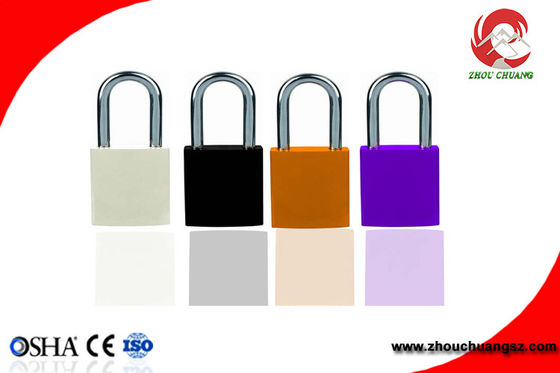 Safety Padlocks for Lockout Tagout , Anodized Solid Aluminum Padlocks with CE certification supplier
