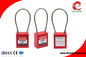 Lockout Tagout Safety Cable Lock , steel Cable Wire Lock 3mm Stainless Steel Cable Shackle supplier