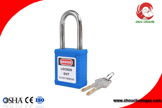 OEM 38mm Safety Plastic Lockout Tagout Padlock, ABS Material Safety Padlock supplier