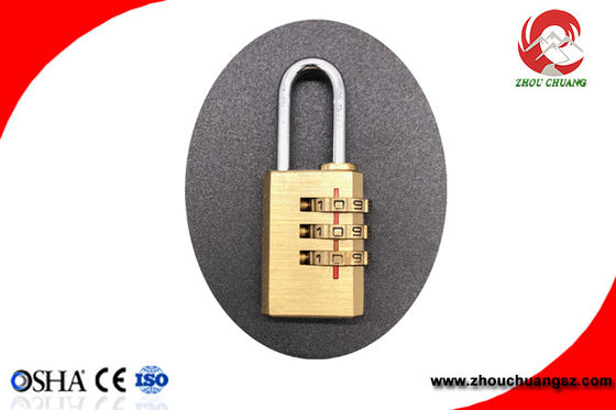 High Quality Brass 3 Digital Number Wheel Combination Padlock supplier