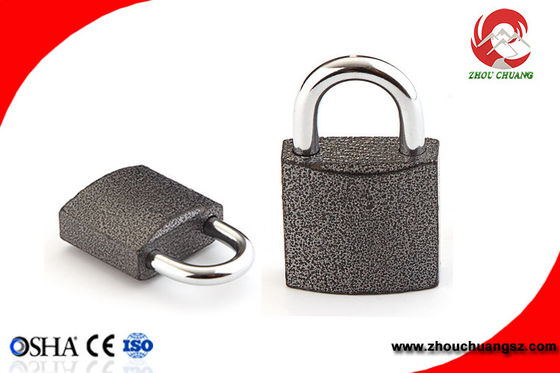 High Security Iron Chrome Plated  Black Color Iron Padlock 50mm supplier