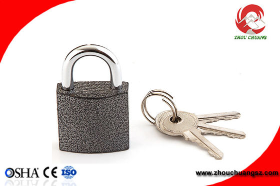 High Security Iron Chrome Plated  Black Color Iron Padlock 50mm supplier