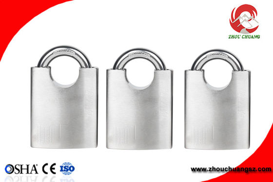 Half  Armored Shackle Stainless Steel Padlock 40mm Width Use for Indust or Warehouse supplier