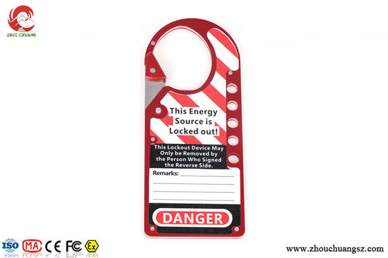 Snap-on Hasp Lockout Labelled for Safety Lockout Aluminum Alloy Material supplier