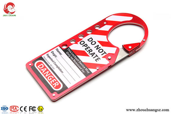 Snap-on Hasp Lockout Labelled for Safety Lockout Aluminum Alloy Material supplier