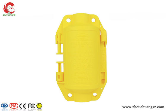 HUBBELL WIRING Polypropylene Plug Lockout, Yellow, for most industrial plug connections supplier