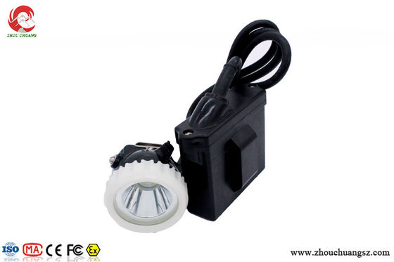 High Brightness Anti-explosive Coal Mining Headlamp Cable Length 1.6 meters 6.6Ah rechargeable Li-ion battery supplier