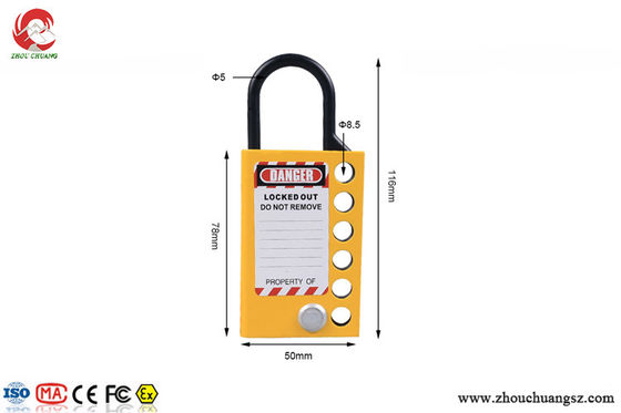 Aluminum Alloy Material Industrial Safety Lock Out Hasp Lockout Tagout, 6 Holes supplier