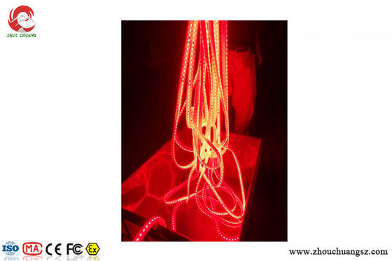 Super Bright Heavy Duty Red Color LED Strip Light High-voltage SMD5050 10 Meters / roll supplier