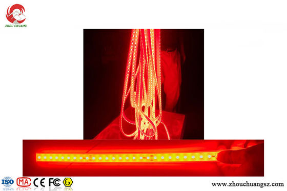 Super Bright Heavy Duty Red Color LED Strip Light High-voltage SMD5050 10 Meters / roll supplier