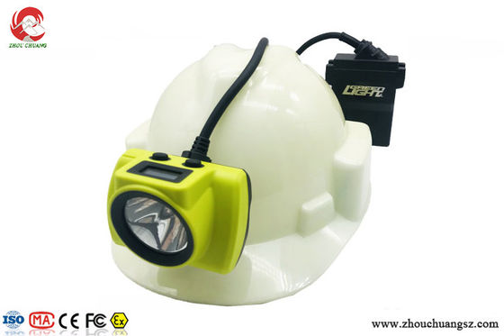 LED Mining Headlamp with Cable IP68 High Power 25000LUX 3.7V 13.6Ah use for underground mine, Tunnel supplier