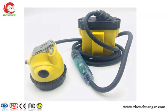 Atex LED mining helmet lights miners cap lamp with flash light cable, rechargeable led cap light supplier