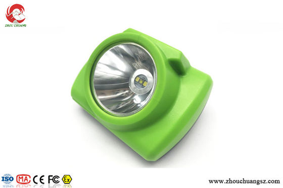 Portable Green color LED mining headlamp with OLED screen 18000LUX 3.7V IP68 supplier