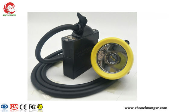 LED miners cap lamp with cable 7.8Ah Li-ion battery pack 10000LUX 3.7V IP68 supplier