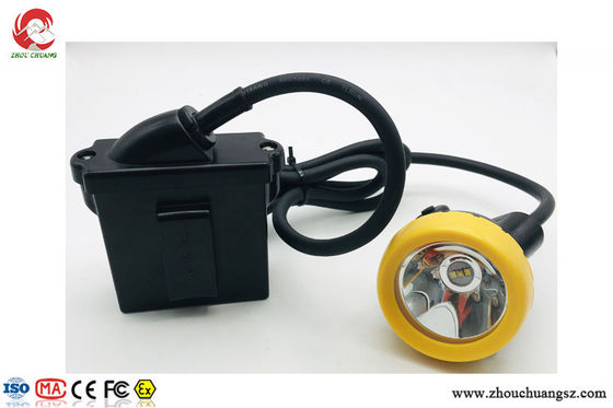 LED miners cap lamp with cable 7.8Ah Li-ion battery pack 10000LUX 3.7V IP68 supplier