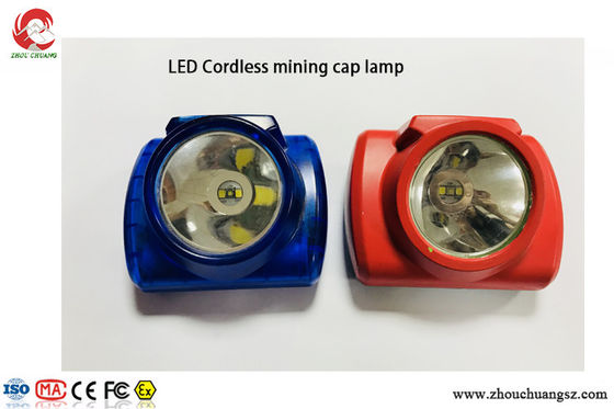 Red color portable LED mining Headlight Cordless 15000LUX 3.7V 6.8Ah supplier