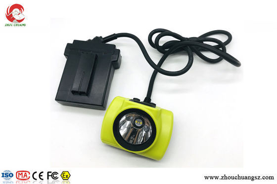 ATEX approved waterproof IP68 25000LUX underground miner safety led corded mining cap lamp supplier